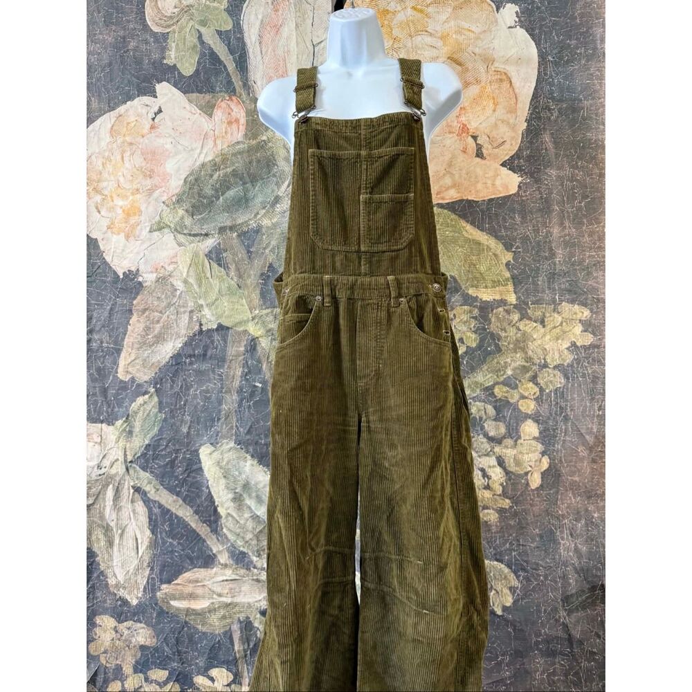 New Free People Good Luck Corduroy Overalls Size XS - Picture 10 of 16